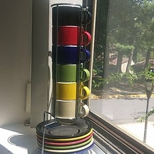 Mr. Coffee stacking espresso cups and stand